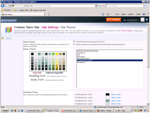 Sharepoint 2010 omerådetema Sharepoint 2010 omerådetema